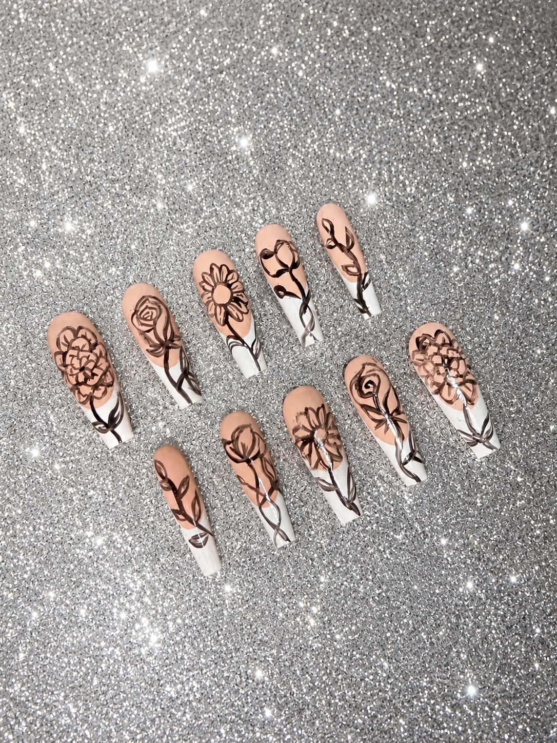 Floral French Tip Set